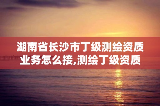 湖南省長沙市丁級測繪資質業務怎么接,測繪丁級資質全套申請文件