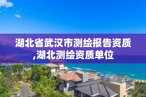 湖北省武漢市測繪報告資質(zhì),湖北測繪資質(zhì)單位