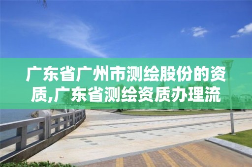 廣東省廣州市測繪股份的資質,廣東省測繪資質辦理流程