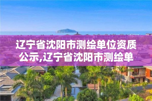 遼寧省沈陽市測繪單位資質公示,遼寧省沈陽市測繪單位資質公示名單