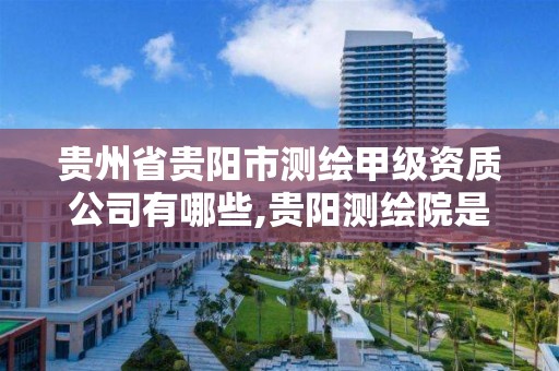 貴州省貴陽市測繪甲級資質(zhì)公司有哪些,貴陽測繪院是什么單位