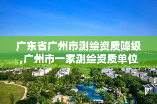 廣東省廣州市測繪資質降級,廣州市一家測繪資質單位