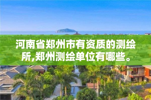 河南省鄭州市有資質的測繪所,鄭州測繪單位有哪些。