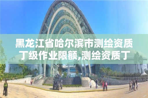 黑龍江省哈爾濱市測繪資質丁級作業限額,測繪資質丁級申報條件