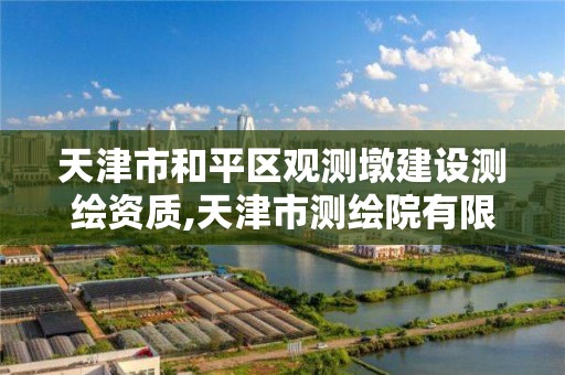 天津市和平區觀測墩建設測繪資質,天津市測繪院有限公司電話