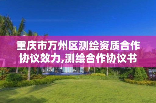 重慶市萬州區測繪資質合作協議效力,測繪合作協議書范本