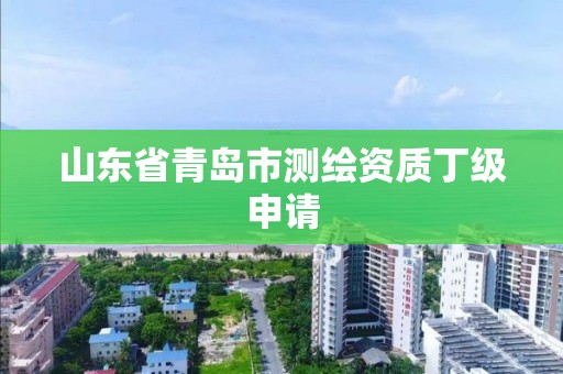 山東省青島市測繪資質丁級申請