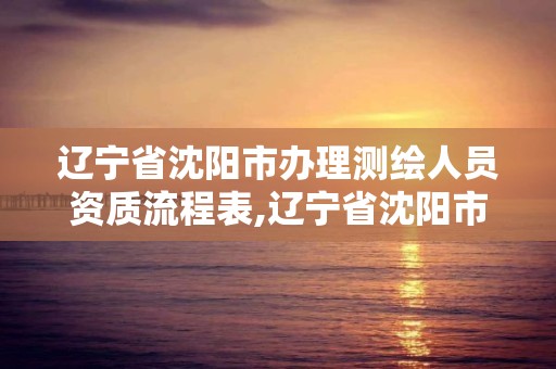 遼寧省沈陽市辦理測繪人員資質流程表,遼寧省沈陽市辦理測繪人員資質流程表