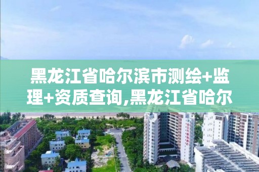 黑龍江省哈爾濱市測繪+監理+資質查詢,黑龍江省哈爾濱市測繪局