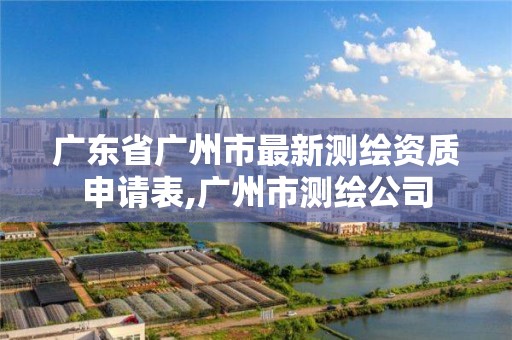 廣東省廣州市最新測繪資質申請表,廣州市測繪公司