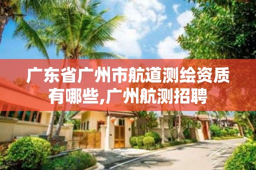 廣東省廣州市航道測繪資質有哪些,廣州航測招聘