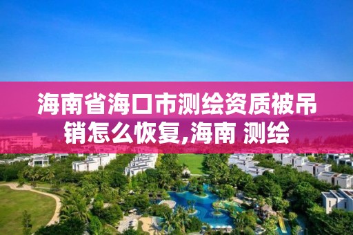 海南省海口市測繪資質被吊銷怎么恢復,海南 測繪