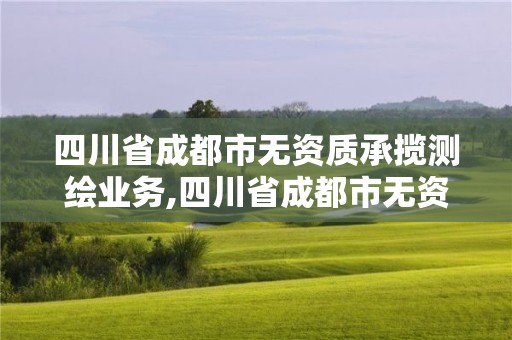 四川省成都市無資質承攬測繪業務,四川省成都市無資質承攬測繪業務有哪些