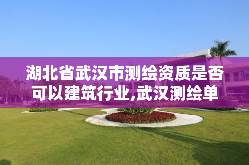 湖北省武漢市測繪資質是否可以建筑行業,武漢測繪單位。