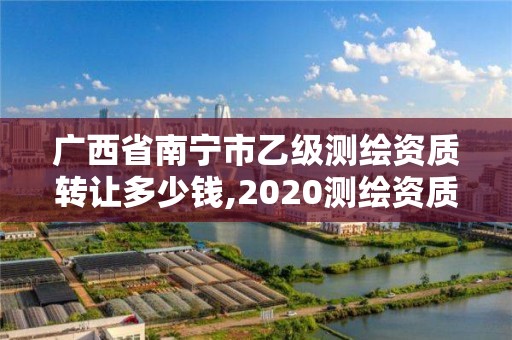 廣西省南寧市乙級測繪資質轉讓多少錢,2020測繪資質乙級標準。