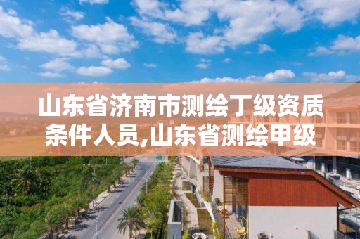 山東省濟南市測繪丁級資質條件人員,山東省測繪甲級資質單位