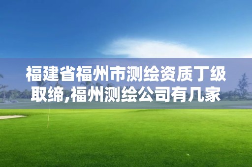 福建省福州市測繪資質丁級取締,福州測繪公司有幾家