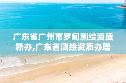 廣東省廣州市羅甸測繪資質(zhì)新辦,廣東省測繪資質(zhì)辦理流程