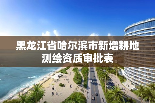 黑龍江省哈爾濱市新增耕地測繪資質審批表