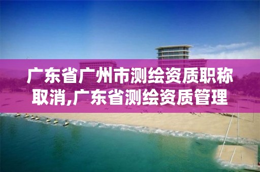 廣東省廣州市測繪資質職稱取消,廣東省測繪資質管理系統