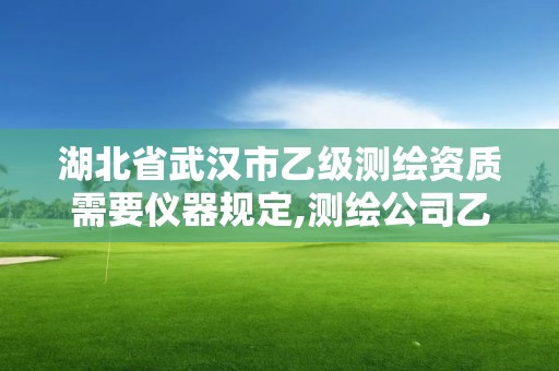 湖北省武漢市乙級測繪資質需要儀器規定,測繪公司乙級資質要求。