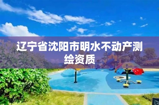 遼寧省沈陽市明水不動(dòng)產(chǎn)測(cè)繪資質(zhì)