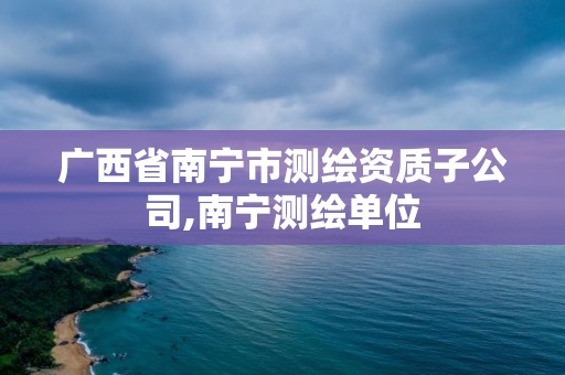 廣西省南寧市測(cè)繪資質(zhì)子公司,南寧測(cè)繪單位