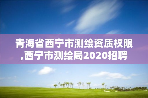 青海省西寧市測繪資質權限,西寧市測繪局2020招聘