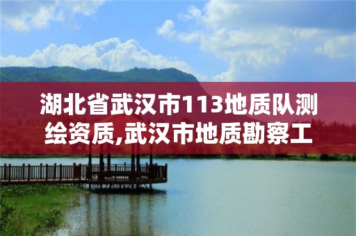 湖北省武漢市113地質隊測繪資質,武漢市地質勘察工程有限公司。