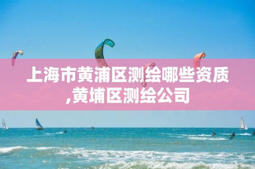 上海市黃浦區測繪哪些資質,黃埔區測繪公司