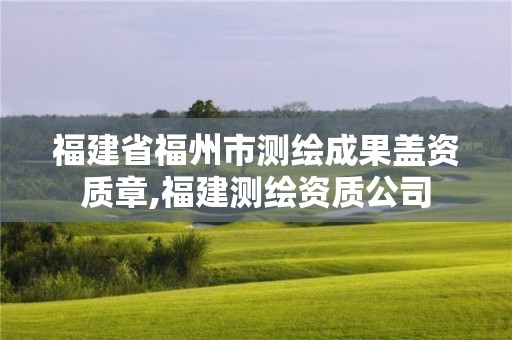 福建省福州市測繪成果蓋資質章,福建測繪資質公司