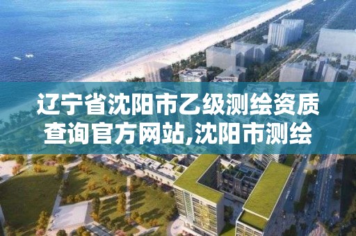 遼寧省沈陽市乙級測繪資質查詢官方網站,沈陽市測繪院電話。