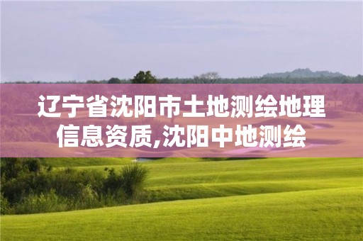 遼寧省沈陽市土地測繪地理信息資質,沈陽中地測繪