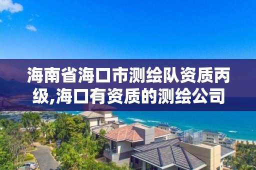 海南省海口市測繪隊資質丙級,海口有資質的測繪公司