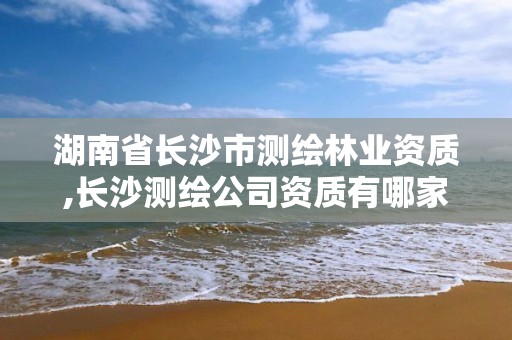 湖南省長(zhǎng)沙市測(cè)繪林業(yè)資質(zhì),長(zhǎng)沙測(cè)繪公司資質(zhì)有哪家