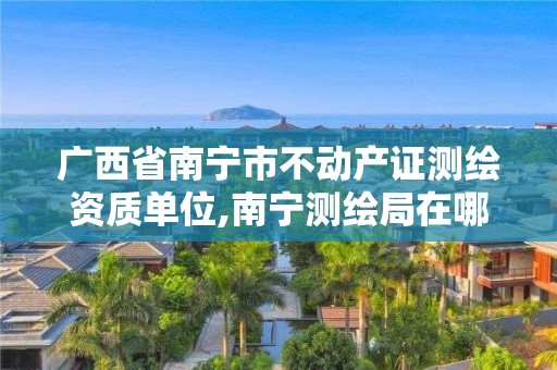 廣西省南寧市不動產證測繪資質單位,南寧測繪局在哪。