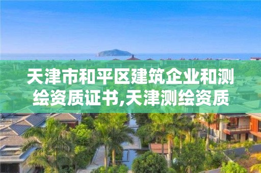 天津市和平區(qū)建筑企業(yè)和測(cè)繪資質(zhì)證書(shū),天津測(cè)繪資質(zhì)辦理。