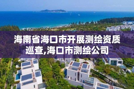 海南省海口市開展測繪資質巡查,海口市測繪公司