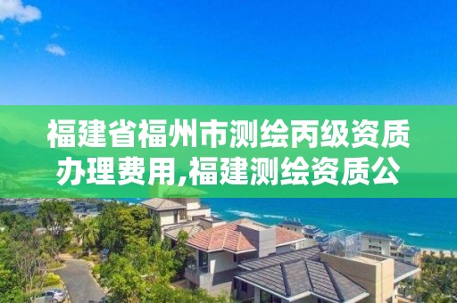 福建省福州市測繪丙級資質辦理費用,福建測繪資質公司