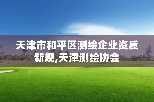 天津市和平區(qū)測繪企業(yè)資質(zhì)新規(guī),天津測繪協(xié)會