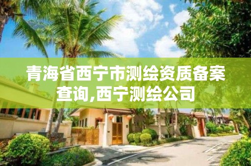 青海省西寧市測繪資質備案查詢,西寧測繪公司