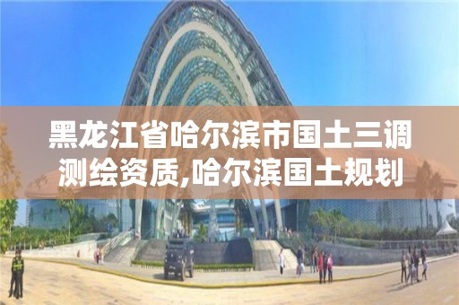 黑龍江省哈爾濱市國土三調測繪資質,哈爾濱國土規劃勘測院