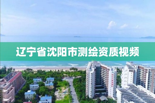 遼寧省沈陽市測(cè)繪資質(zhì)視頻