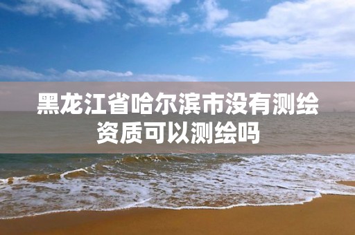 黑龍江省哈爾濱市沒有測繪資質(zhì)可以測繪嗎