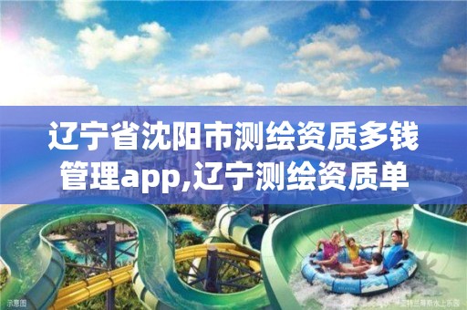 遼寧省沈陽市測繪資質多錢管理app,遼寧測繪資質單位