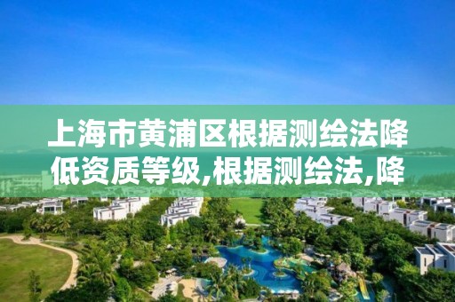 上海市黃浦區根據測繪法降低資質等級,根據測繪法,降低資質等級,暫扣測繪資質證書。