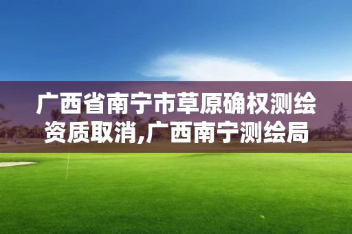 廣西省南寧市草原確權測繪資質取消,廣西南寧測繪局網址