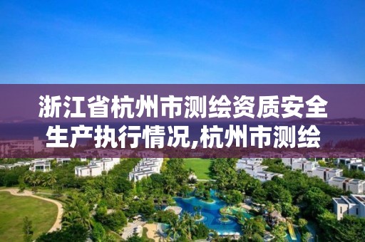 浙江省杭州市測繪資質安全生產執行情況,杭州市測繪與地理信息局。