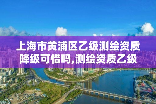 上海市黃浦區(qū)乙級測繪資質(zhì)降級可惜嗎,測繪資質(zhì)乙級升甲級。