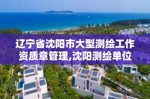 遼寧省沈陽市大型測繪工作資質章管理,沈陽測繪單位排名